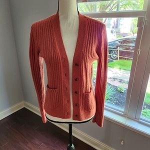 LOFT Ribbed Cardigan Sweater